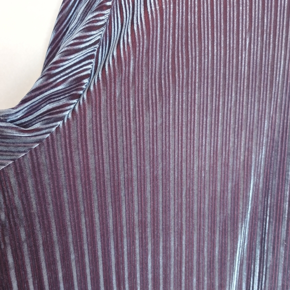 Velvet blue and plum dress - Picture 9 of 9